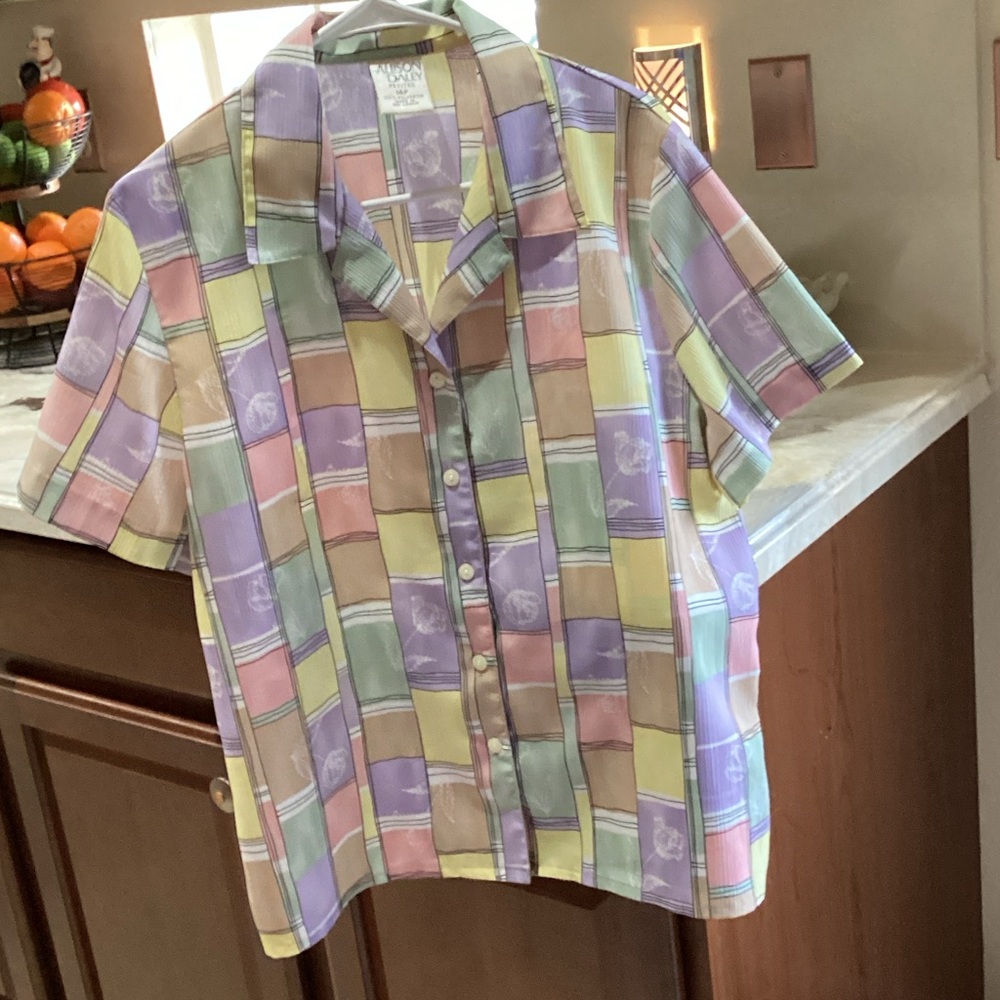 Allison Daley Pastel Patchwork Men's Shirt